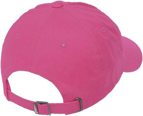 Speedy Pros Human Resources HR Logo 2 Embroidery Unisex Adult Flat Solid Buckle Cotton 6 Panel Low Profile Hat Cap - Hot Pink, One Size in Saudi Arabia