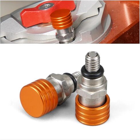 M4x0.7 Fork Air Bleeder Valves for KTM 85 125 150 250 350 450 500 SX SXF EXC XC XCF XCW XCFW ADV Duke Compatible with TE FE TC FC(Orange), 781259 in Saudi Arabia