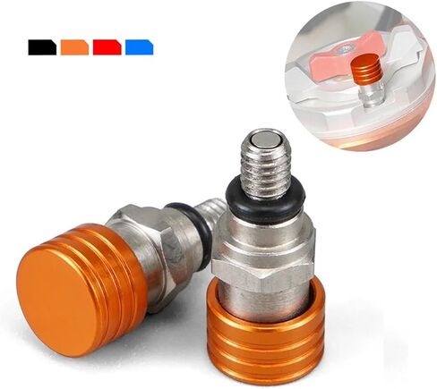 M4x0.7 Fork Air Bleeder Valves for KTM 85 125 150 250 350 450 500 SX SXF EXC XC XCF XCW XCFW ADV Duke Compatible with TE FE TC FC(Orange), 781259 in Saudi Arabia
