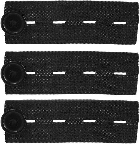 3 Pcs Comfy Clothiers Elastic Waist Extender for Shorts & Pants, Strong Adjustable Pants Button Extenders for Women and Men in Saudi Arabia