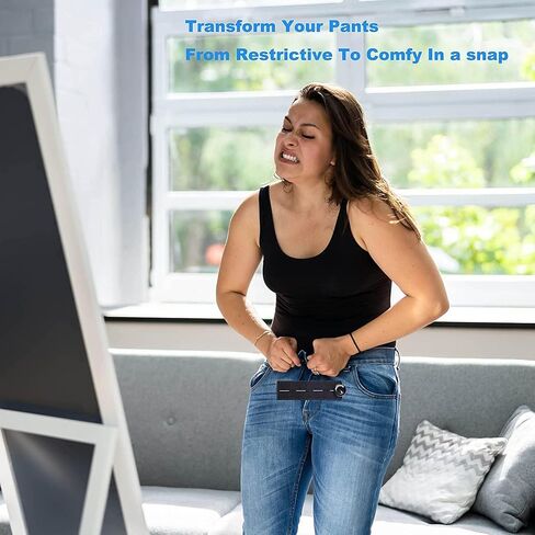 3 Pcs Comfy Clothiers Elastic Waist Extender for Shorts & Pants, Strong Adjustable Pants Button Extenders for Women and Men in Saudi Arabia