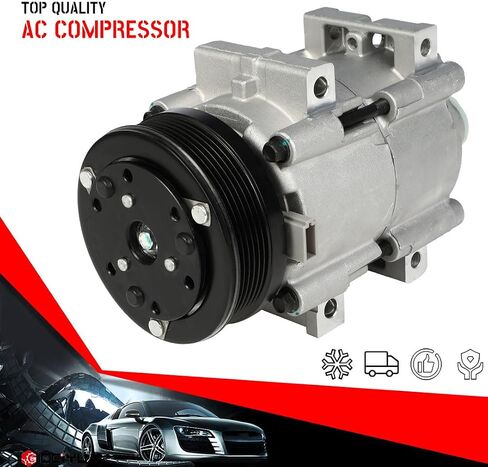 CCIYU A/C Compressor with Clutch A/C Air Compressor for Car 2001-2007 for Ford Taurus 3.0L,2001-2005 for Mercury Sable 3.0L Air Conditioning Compressor for TEM254470 in Saudi Arabia