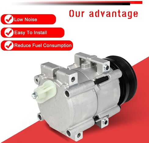 CCIYU A/C Compressor with Clutch A/C Air Compressor for Car 2001-2007 for Ford Taurus 3.0L,2001-2005 for Mercury Sable 3.0L Air Conditioning Compressor for TEM254470 in Saudi Arabia