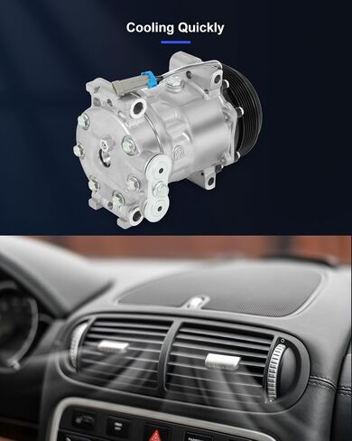 ECCPP A/C Compressor with Clutch 1999-2000 for Cadillac Escalade 1996-1999 for Chevrolet C1500 5.7L AC Compressor in Saudi Arabia