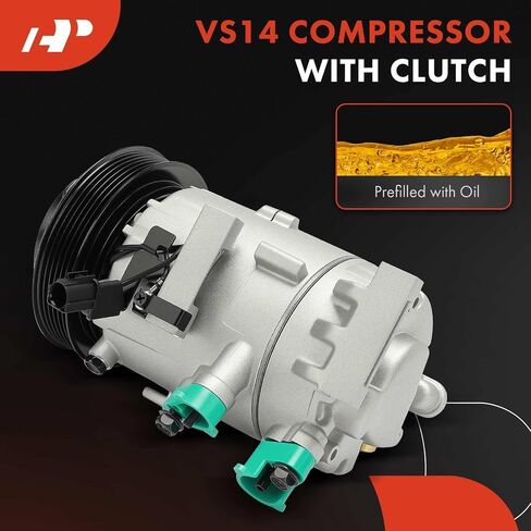 A-Premium Air Conditioner AC Compressor with Clutch Compatible with Kia Forte Koup, Forte5, 2014 2015 2016, 1.6L in Saudi Arabia