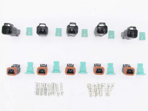 5 مجموعات 4Pin DT موصل عدة مقاوم للماء مختومة قابس كهربائي الإسكان سلك موصل Dt 22-16AWG DT04-4P DT06-4S (أسود) in Saudi Arabia