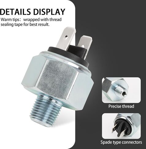 PSLER Motorcycle Rear Brake Light Switch Hydraulic Brake Light Switch for Street Glide Softail Sportster Super Glide Tour Glide Road King Electra Glide Dyna Replace for DS-272191 72023-51A in Saudi Arabia