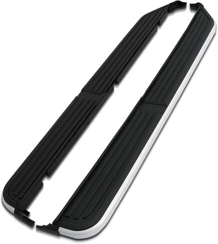 Spec-D Tuning Nerf Side Step Bar Running Board Silver Compatible with 2005-2016 Land Rover Discovery LR3 LR4 in Saudi Arabia
