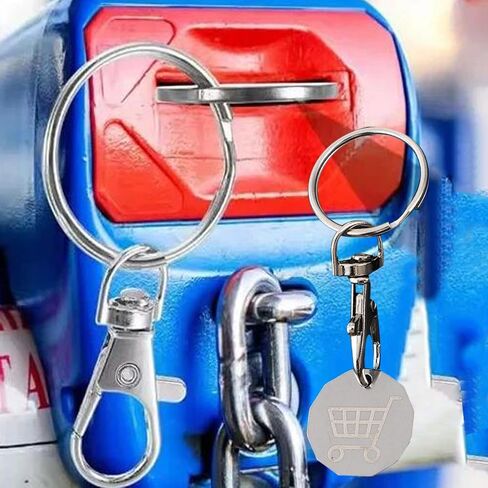 عربة التسوق الجديدة رمز عربة التسوق الرموز المفاتيح حلقة معدنية الهدايا الصغيرة حلية الفولاذ المقاوم للصدأ عملة مفتاح سلسلة ، 7.5*2.5 سنتيمتر in Saudi Arabia