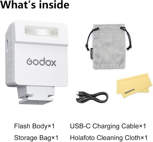 Godox IM22 Mini Camera Flash Ultra-Proportable Camera Flash for Canon Sony Nikon Fuji Panasonic Olympus Pentax ، 3S Recycling Recycling ، إخراج قابل للتعديل 5 مستويات ، 470 مللي أمبير في الساعة بطارية سريعة in Kuwait