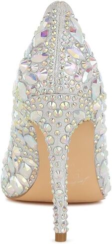 London Rag Iceout Diamante & Rhinestone Embellishments Pumps in Saudi Arabia