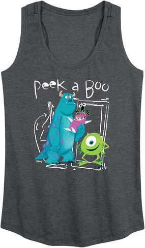 Disney Monsters Inc. - Peek A Boo - قميص بدون أكمام للسيدات بظهر ريسر in Saudi Arabia