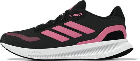 adidas Women's Run Falcon 5 Sneaker, White/Grey Strata/Black, 9 in Saudi Arabia