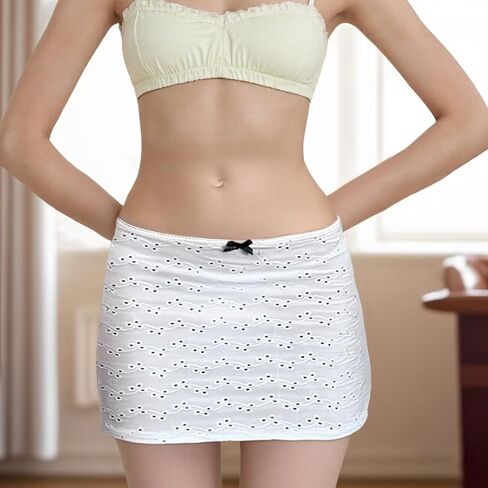 Women Fairy Grunge Lace Mini Skirt Boho Low Waisted Floral Eyelet A-Line Micro Skirt Cute Summer Vacation Beach Short Skirt in Saudi Arabia