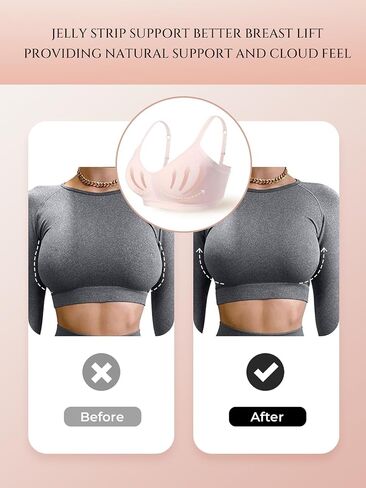 Air Curvey Womens Wireless Bras Seamless Buttery Soft Bra Push Up Bralettes No Underwire Bras Full Coverage Everyday Bra in Saudi Arabia