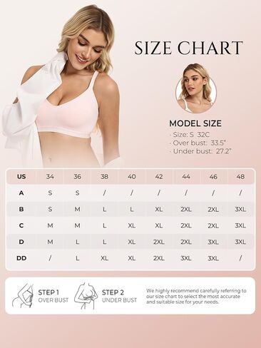 Air Curvey Womens Wireless Bras Seamless Buttery Soft Bra Push Up Bralettes No Underwire Bras Full Coverage Everyday Bra in Saudi Arabia