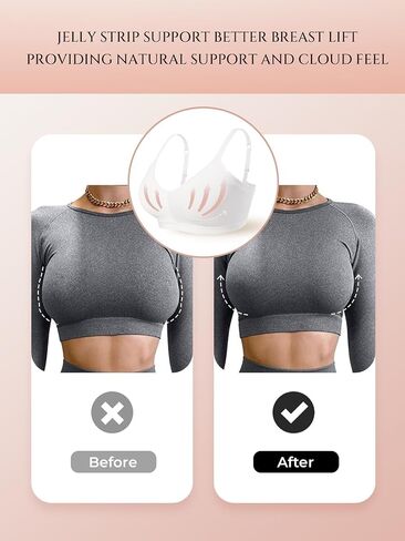 Air Curvey Womens Wireless Bras Seamless Buttery Soft Bra Push Up Bralettes No Underwire Bras Full Coverage Everyday Bra in Saudi Arabia