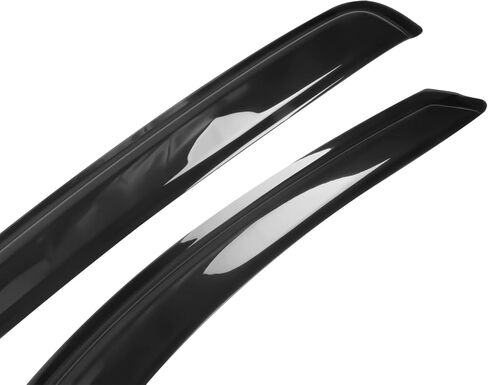 Window Visor Compatible with 2005-2015 Toyota Tacoma Standard Cab, Slim Style Acrylic Smoke Tinted 2PCS Sun Rain Shade Guard Wind Vent Air Deflector by IKON MOTORSPORTS, 2006 2007 2008 2009 2010 in Saudi Arabia
