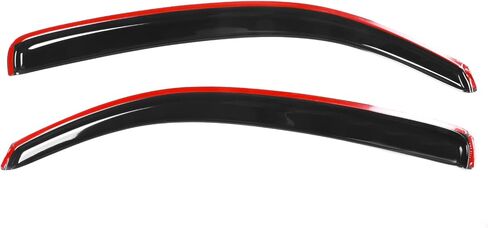 Window Visor Compatible with 2005-2015 Toyota Tacoma Standard Cab, Slim Style Acrylic Smoke Tinted 2PCS Sun Rain Shade Guard Wind Vent Air Deflector by IKON MOTORSPORTS, 2006 2007 2008 2009 2010 in Saudi Arabia
