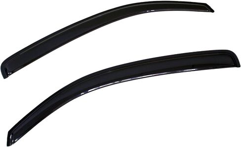 Window Visor Compatible with 2005-2015 Toyota Tacoma Standard Cab, Slim Style Acrylic Smoke Tinted 2PCS Sun Rain Shade Guard Wind Vent Air Deflector by IKON MOTORSPORTS, 2006 2007 2008 2009 2010 in Saudi Arabia
