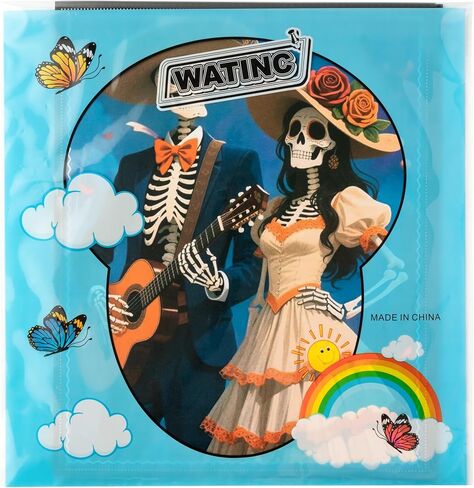 WATINC Day of The Dead Poster - 12PCS Halloween Sugar Skull Wall Art Print Decorations for Dia De Los Muertos Party, Mexican Skeleton Fiesta Carnival Bulletin Board Decor for Home Bedroom Office in Saudi Arabia