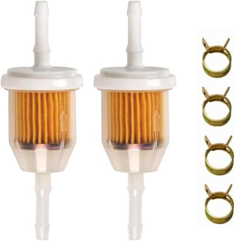 am116304 25 050 22-S1 Engine Fuel Filter 51 Micron 1/4" and 5/16" Inside Diameter Fuel Line for Kohler Engine CH11-CH16 CH18-CH25 CH410-CH450 SV470-SV740, Kt715-Kt730 (2) in Saudi Arabia