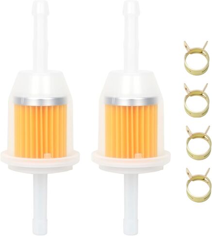 am116304 25 050 22-S1 Engine Fuel Filter 51 Micron 1/4" and 5/16" Inside Diameter Fuel Line for Kohler Engine CH11-CH16 CH18-CH25 CH410-CH450 SV470-SV740, Kt715-Kt730 (2) in Saudi Arabia