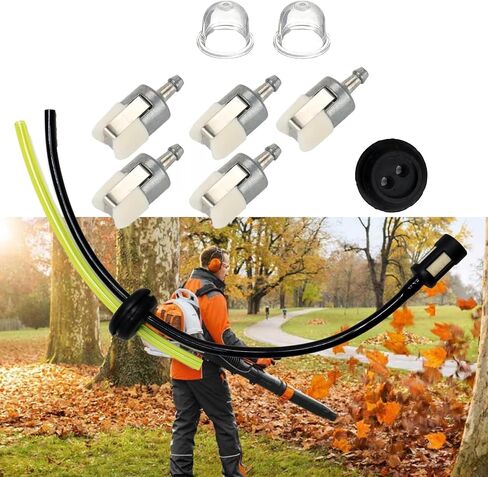 مجموعة مرشح الوقود لخط الوقود متوافقة مع منفاخ Husqvarna 130BT 170BF 180BF 150BT 170BT 180BT 350BT 544272801 in Saudi Arabia