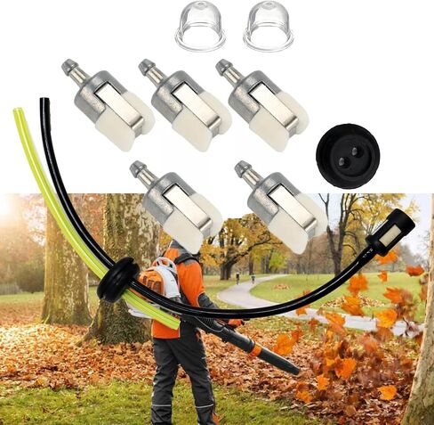 مجموعة مرشح الوقود لخط الوقود متوافقة مع منفاخ Husqvarna 130BT 170BF 180BF 150BT 170BT 180BT 350BT 544272801 in Saudi Arabia
