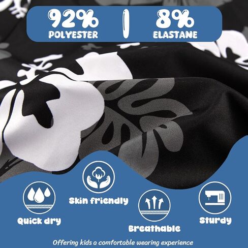 APTRO Boy's Hawaiian Shirt Tropical Beach Casual Summer Shirt #Ks27-floral Black 10-11Years in Kuwait