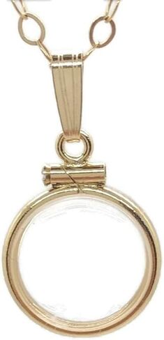 14k Gold Filled Empty 12.5 mm Lucite Handmade Shaker Locket, FREE SCREWDRIVER and Gift Box INCLUDED, Keepsake Pendant waiting for your small treasures (Add 18" gold filled cable chain) in Saudi Arabia