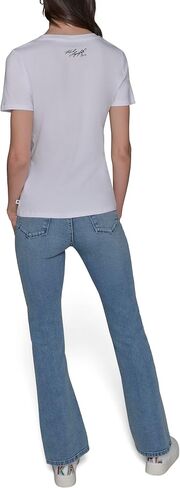 Karl Lagerfeld Women's Soft Everyday Logo Casual T-Shirt in Saudi Arabia