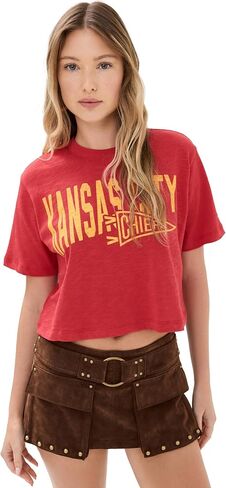 Junk Food Women's Chiefs Crop Tee in Saudi Arabia