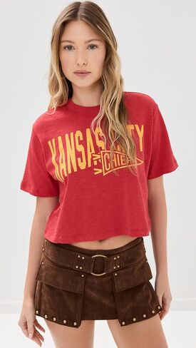 Junk Food Women's Chiefs Crop Tee in Saudi Arabia
