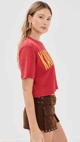 Junk Food Women's Chiefs Crop Tee in Saudi Arabia