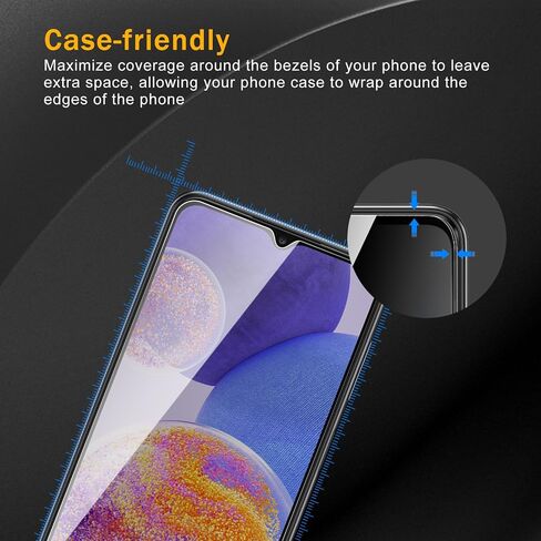 3 عبوات من واقي شاشة الخصوصية لهاتف Samsung Galaxy A23 4G/5G مع 3 قطع من واقي عدسة الكاميرا، زجاج مقوى مضاد للتجسس صلابة 9H، واقي أسود مضاد للتجسس، مضاد للخدش، خالي من الفقاعات in Kuwait