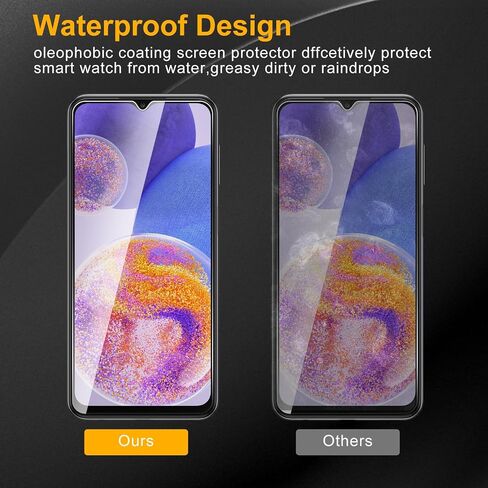 3 عبوات من واقي شاشة الخصوصية لهاتف Samsung Galaxy A23 4G/5G مع 3 قطع من واقي عدسة الكاميرا، زجاج مقوى مضاد للتجسس صلابة 9H، واقي أسود مضاد للتجسس، مضاد للخدش، خالي من الفقاعات in Kuwait