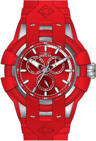 INVICTA Bolt Men 50mm Stainless Steel + Silicone Black + Steel Black dial VH68 Quartz in Saudi Arabia