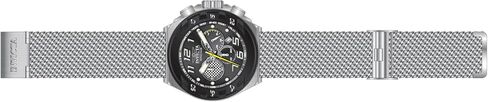 Invicta Racing للرجال 48.0 ملم من الفولاذ المقاوم للصدأ أسود + فولاذ أسود + قرص رمادي فاتح VD53 كوارتز in Saudi Arabia