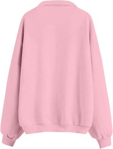 Zip Up Sweatshirt Women No Hood - Oversized Fleece Jacket Casual Loose with Pocket Plus Size Fall Winter Outerwear 2025 in Saudi Arabia