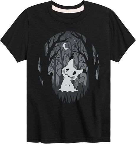 Pokémon - Mimikyu Haunted Halloween Forest - Youth Short Sleeve Graphic T-Shirt in Saudi Arabia