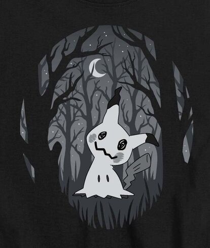 Pokémon - Mimikyu Haunted Halloween Forest - Youth Short Sleeve Graphic T-Shirt in Saudi Arabia
