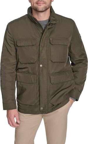 Tommy Hilfiger mens Tommy Hilfiger Men's Stand Collar Four-pocket Field Jacket in Saudi Arabia