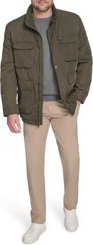 Tommy Hilfiger mens Tommy Hilfiger Men's Stand Collar Four-pocket Field Jacket in Saudi Arabia