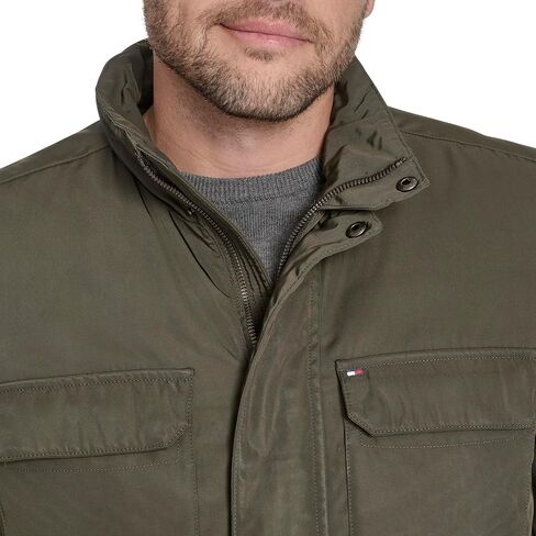 Tommy Hilfiger mens Tommy Hilfiger Men's Stand Collar Four-pocket Field Jacket in Saudi Arabia