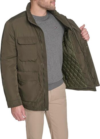 Tommy Hilfiger mens Tommy Hilfiger Men's Stand Collar Four-pocket Field Jacket in Saudi Arabia