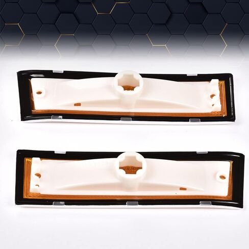 PIT66 Amber Fender Side Marker Light Turn Signal Blinker Lamp Compatible with 1987-1991 Chevy/1981-1991 Replacement for GMC 915558 GM2551107#915557 GM2550115 Front Driver & Passenger Side in Saudi Arabia