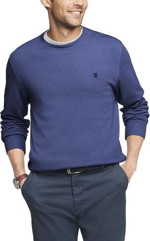 IZOD Men's Big and Tall Advantage Performance Crewneck Fleece Pullover Sweatshirt in Saudi Arabia