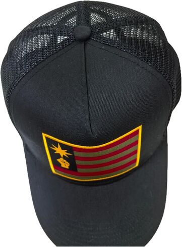 قبعة سائقي الشاحنات Rise Emblem Limited Edition، قبعات سائقي الشاحنات للرجال والنساء مع إغلاق خلفي للأزياء، أو الملابس الكاجوال، أو الأنشطة الخارجية (أسود) in Saudi Arabia