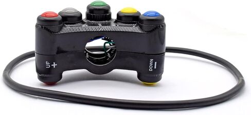 Aluminum Alloy 7/8" Motorcycle Race Bike Handlebar Switches Assembly 7 Button Array in Saudi Arabia